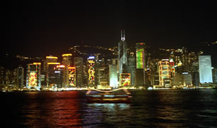 香港島夜景